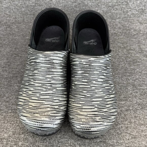 ✅Dansko Professional Clogs Striped Patent Leather Comfort Shoes Women’s 9.5/40 - Picture 6 of 10